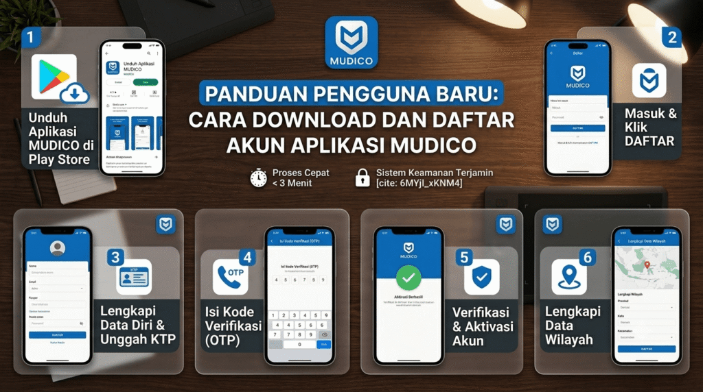 cara daftar mudico,cara download mudico, cara daftar driver mudico